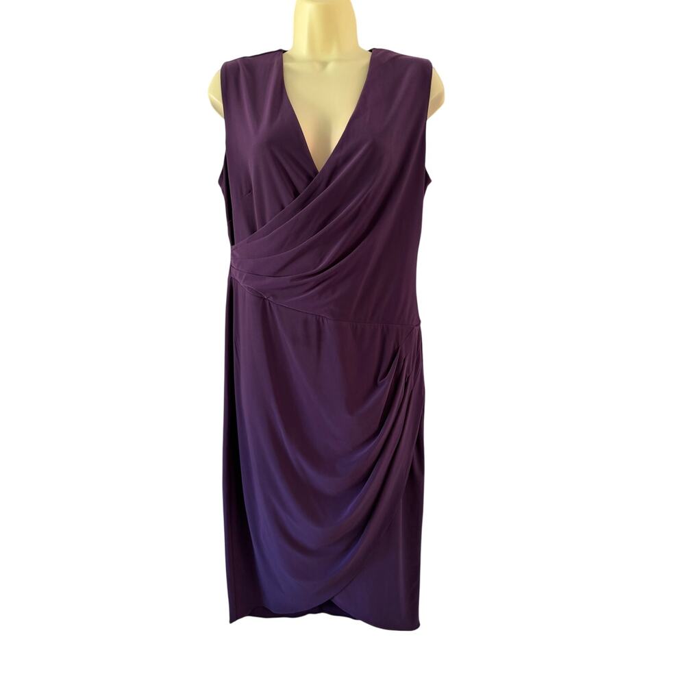 White House Black Market Purple Bodycon Dress Women’s Size 10